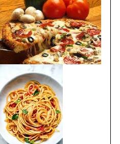 Fiche d'activité : pizza et pâtes, les plats typiques d'Italie